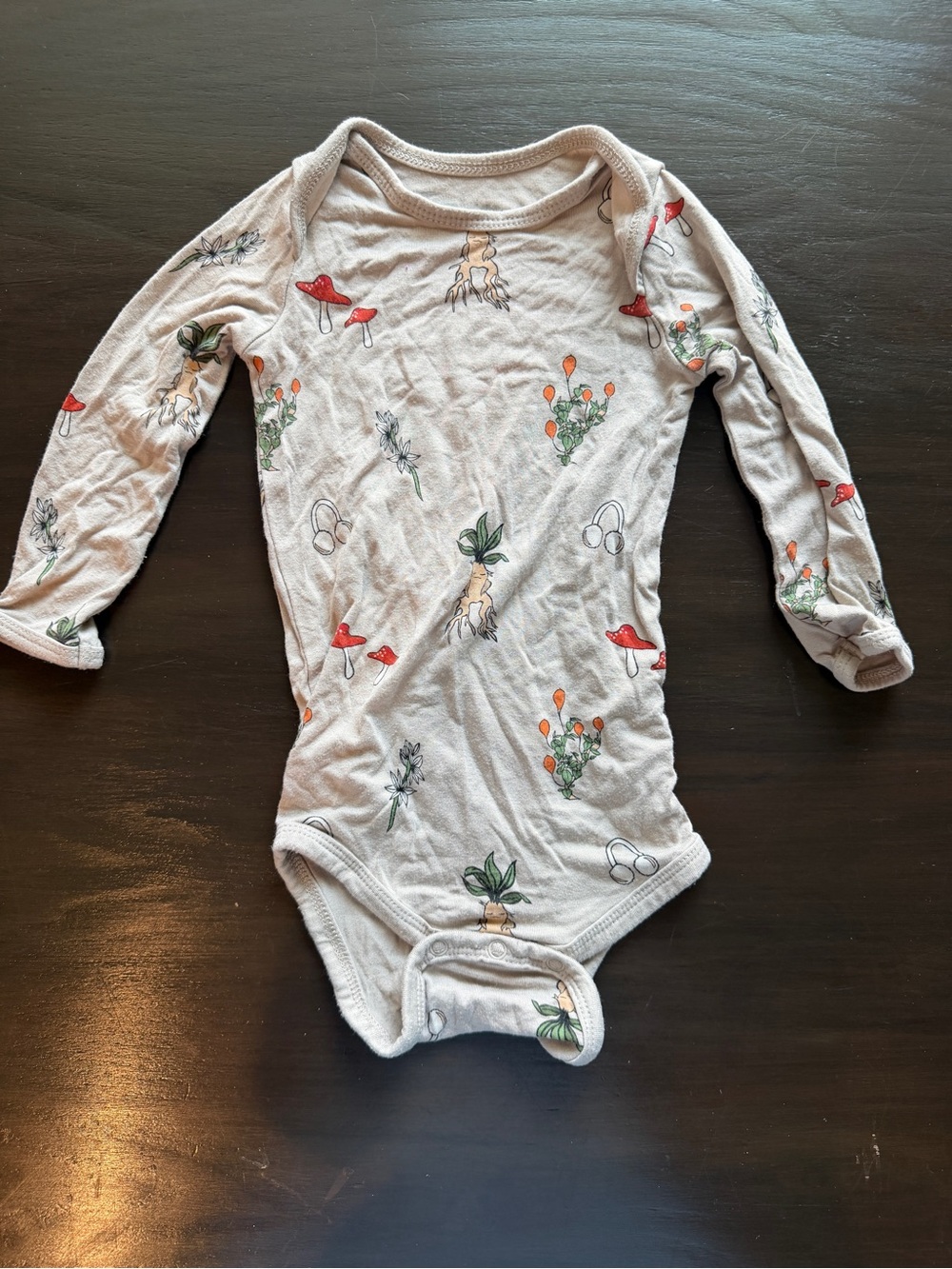 Kyte Baby Herbology Mandrake Bamboo Bodysuit Harry Potter 6-9M